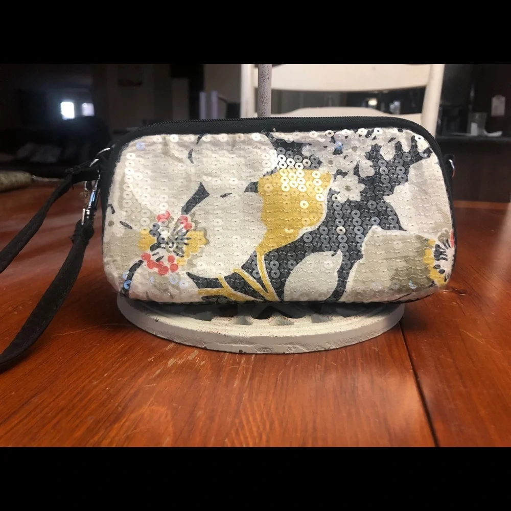 Vera Bradley Shimmer Dogwood Wristlet - Picture 2 of 5